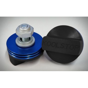 Old School BMX Kool Stop Black pads with Blue fins by Kool Stop
