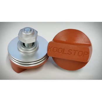 Old School BMX Kool Stop Salmon pads with Silver fins by Kool Stop