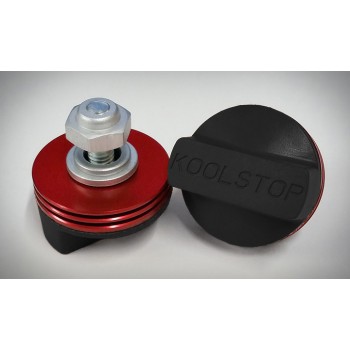 Old School BMX Kool Stop Black pads with Red fins by Kool Stop