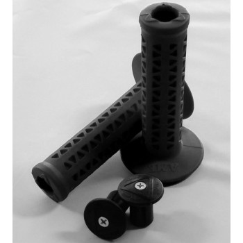 Old School BMX Ame Unitron 702 Grips Black with Grip Savers by Ame