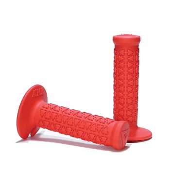 Old School BMX Ame Round Mini Grips Red  by Ame