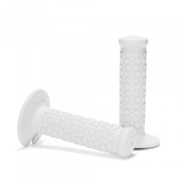 Old School BMX Ame Round Mini Grips White by Ame