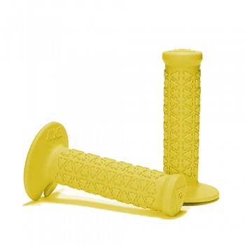 Old School BMX Ame Round Mini Grips Yellow by Ame