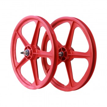 Old School BMX 20" Red Skyway Tuff 2's free wheel by Skyway