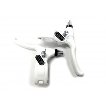 Old School BMX Freestyle White Tech 77 Left and Right Levers by Dia Compe