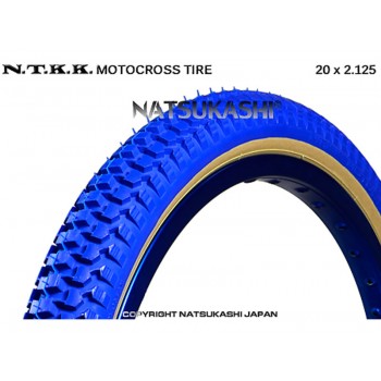 Old School BMX NTKK Blue 20 x 2.125 "Snakebelly" Tyre by Panaracer