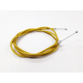 Old School BMX Braided Gold brake cable by Hi Tech