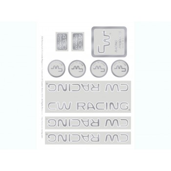 Old School ZX BMX Series Custom 82/16 Chrome over Clear Decals By CW