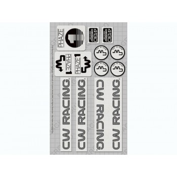 Old School BMX Phaze 1 84/85 Grey over Chrome Decals By CW