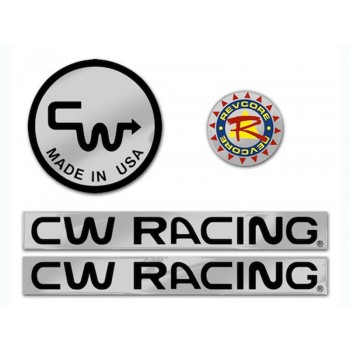 Old School BMX Square Brace Seat post Black Decals By CW