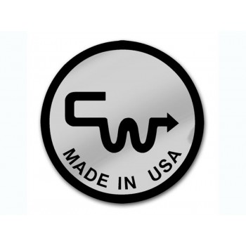 Old School BMX Round CW made in US Black over Chrome By CW