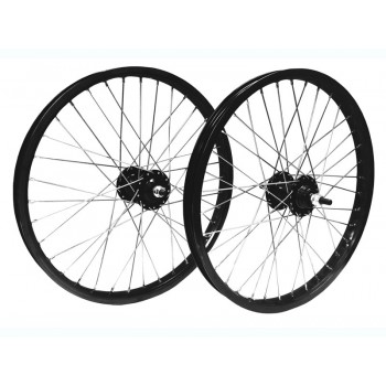 Old School BMX Front and Rear Araya type wheel set 24" Black by Old School BMX