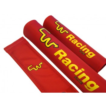 Old School BMX CW Racing Nylon Pad Set Red / Yellow Font By CW