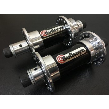 Old School BMX Bullseye sealed BMX Hubs Black centre Polished outside by Bullseye