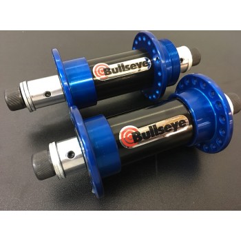 Old School BMX Bullseye sealed BMX Hubs Black centre Blue outside by Bullseye