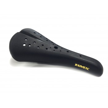 Old School BMX Freestyle Style Black Plastic saddle by Old School BMX