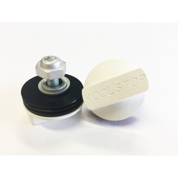 Old School BMX Kool Stop White pads with Black fins by Kool Stop