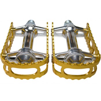 Old School BMX BM-7 Alloy Pedals Gold 9/16" by MKS