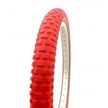 Old School BMX 20 x 1.75 skin wall Comp 2 style Tyre Red by Old School BMX
