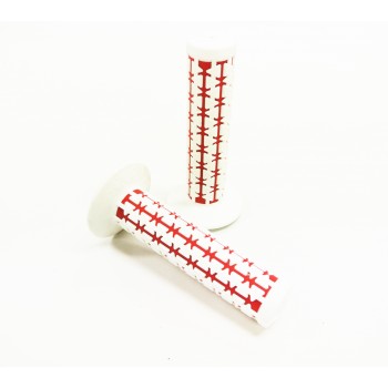 Old School BMX Dual WHITE (Outside) over RED (Inside) by Ame