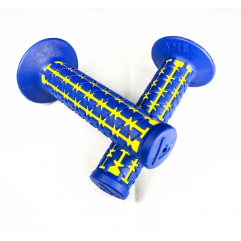 Old School BMX Dual BLUE (Outside) over YELLOW (Inside) by Ame