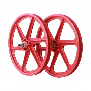 Old School BMX 6 Spoke 20" Skyway free wheel Red by Skyway
