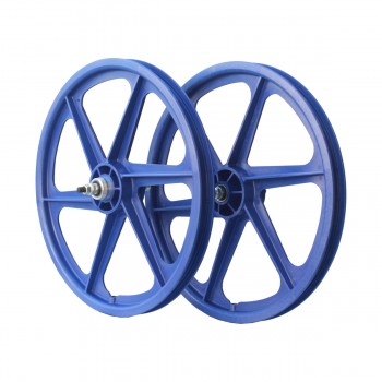 Old School BMX 6 Spoke 20" Skyway free wheel Blue by Skyway