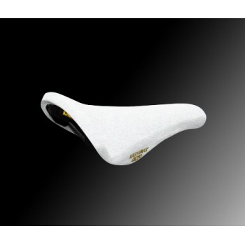 Old School BMX Kashimax Aero Padded Seat Sofrina White by Kashimax