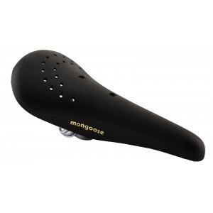 Old School BMX MX Style Black Plastic saddle by Mongoose Old School BMX MX Style Black Plastic saddle by Mongoose