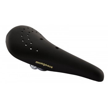 Old School BMX MX Style Black Plastic saddle by Mongoose