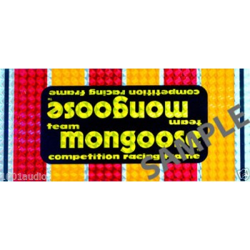 Old School BMX Team Decals by Mongoose