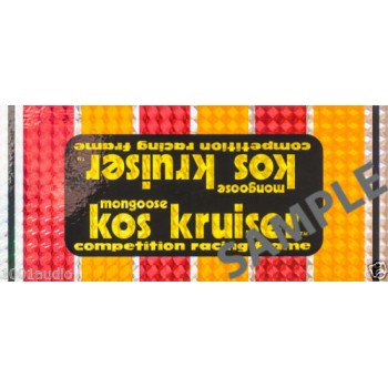 Old School BMX Kos Krusier Decals by Mongoose