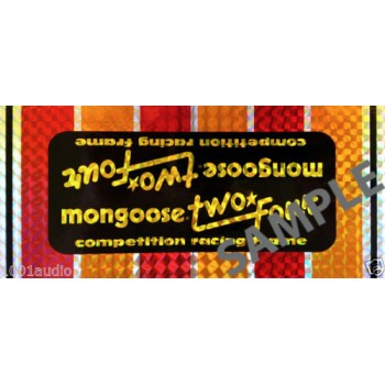 Old School BMX Two Four Decals by Mongoose