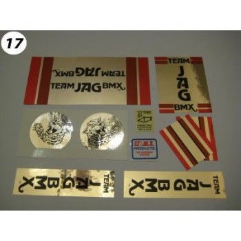 Old School BMX Team Jag Decals
