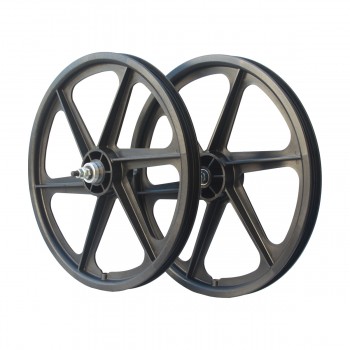 Old School BMX 6 Spoke 20" Skyway free wheel Black by Skyway