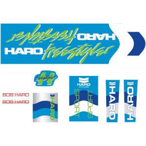 Old School BMX HARO Decals 1985 Sport blue by Haro