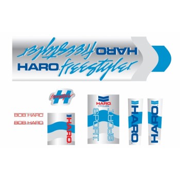 Old School BMX HARO Decals 1985 Sport silver by Haro