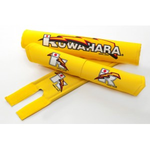 Old School BMX Frame Pad set Yellow by Kuwahara Old School BMX Frame Pad set Yellow by Kuwahara
