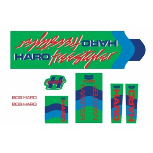 Old School BMX HARO Decals 1985 Master green by Haro
