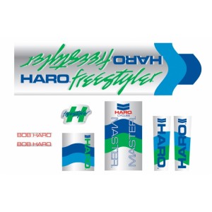 Old School BMX HARO Decals 1985 Master silver by Haro