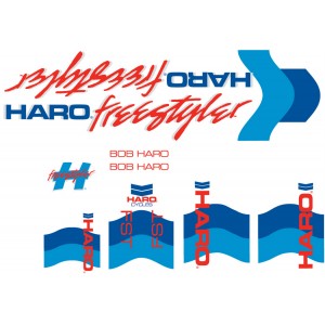 Old School BMX HARO 1985 Decals FST Red white by Haro