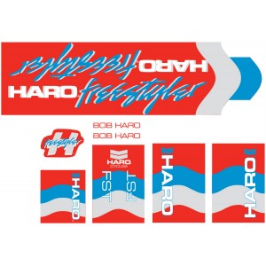 Old School BMX HARO 1985 Decals FST Red by Haro