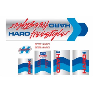 Old School BMX HARO 1985 Decals FST Silver by Haro