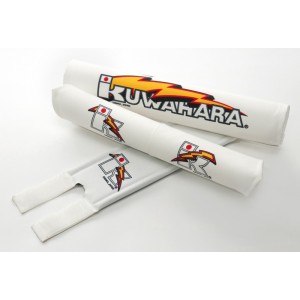 Old School BMX Frame Pad set White by Kuwahara Old School BMX Frame Pad set White by Kuwahara