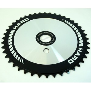 Old School BMX 44T Black Team chain wheel by Haro
