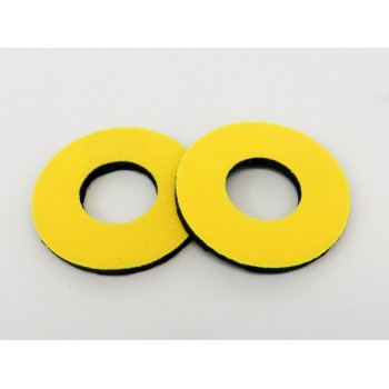 Old School BMX Foam Grip Donuts Yellow by Flite