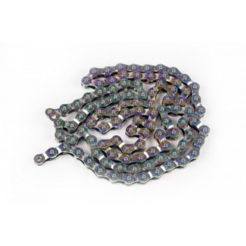 BMX Warlock Half Link Chain 1/2" x 1/8" x 100L Oil Slick by Salt Plus