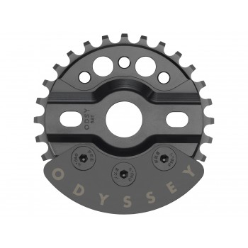 BMX Halfbash Sprocket W/ Guard 25T Black by Odyssey