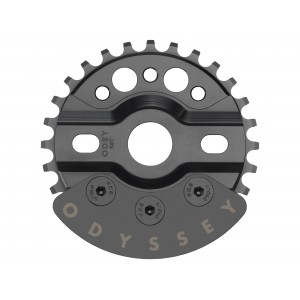 BMX Halfbash Sprocket W/ Guard 28T Black by Odyssey