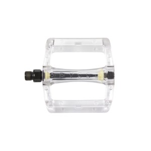 BMX Grandstand Nylon Pedal (Tom Dugan) 9/16" Pair Clear by Odyssey